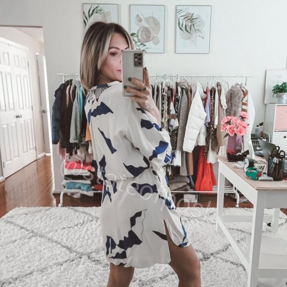 Diane Von Furstenberg sliced triangle silk dress - Picture 3 of 3